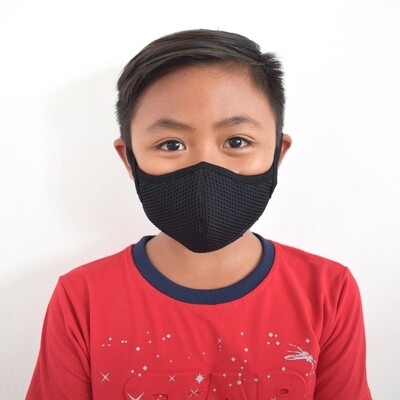 Children Aria Black Facemask Replaceable Filters