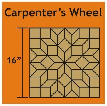Carpenter's Wheel Block 16 inch 1 blokk