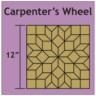 Carpenter's Wheel 12 inch 1 blokk