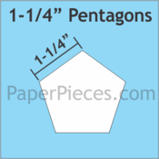 Pentagon 1-1/4 inch 300 stk