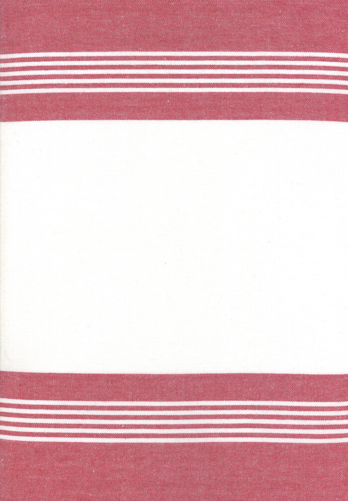 18" Toweling hvit med røde striper Anemone