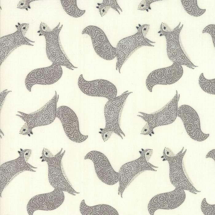Squirrels in Cream Grey
