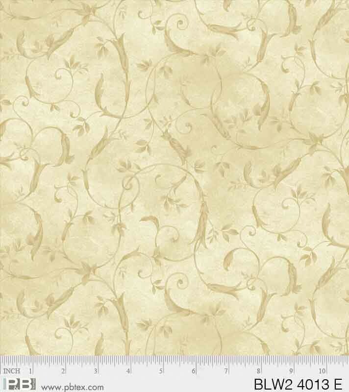 Beige med små blader 108&quot;