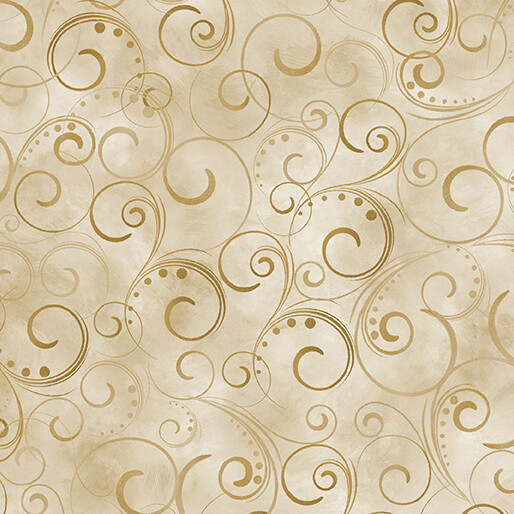 Swirling Splendor Tan 108&quot;