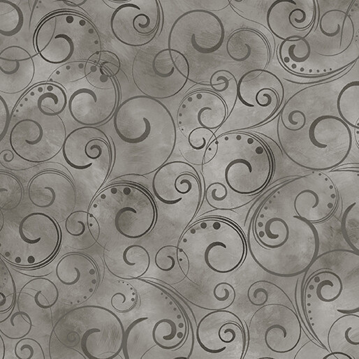 Swirling Splendor Gray Smoke 108&quot;