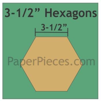 Hexagon 3,5 inch 18 stk