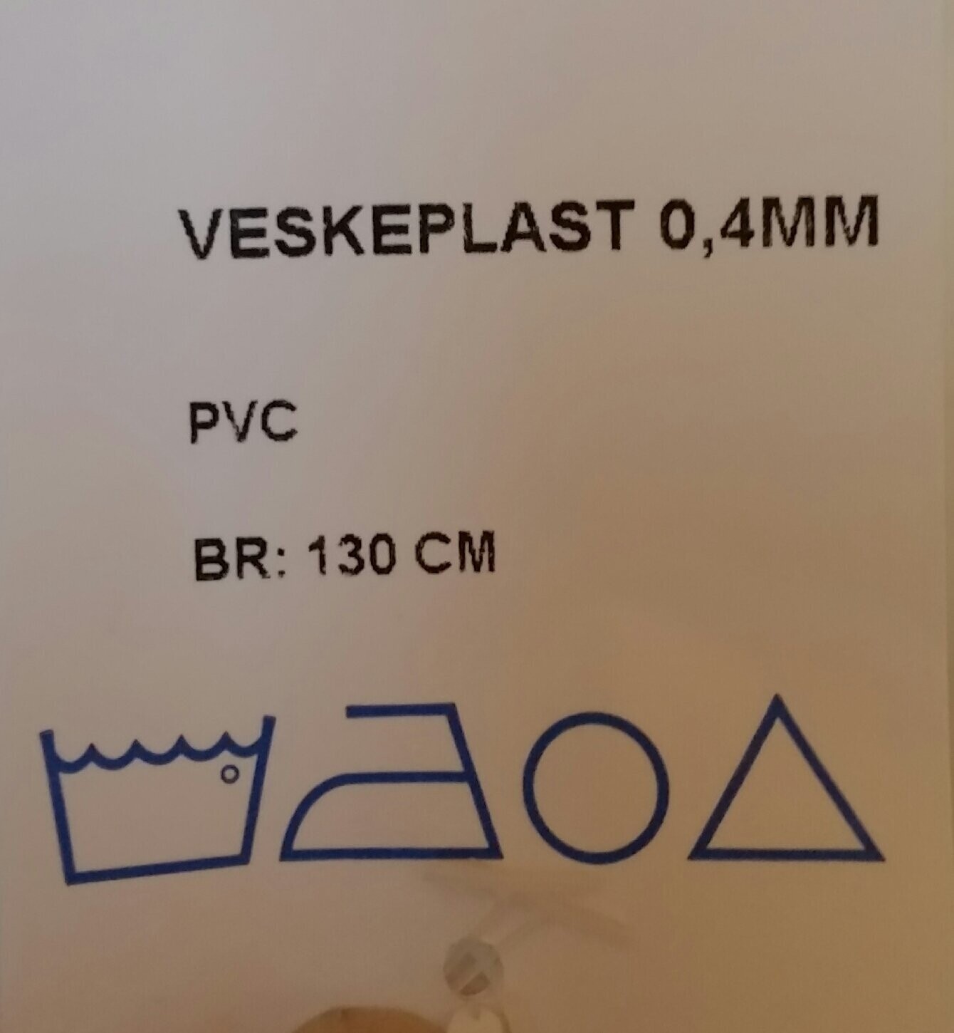 Veskeplast 30x130 cm