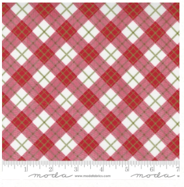 Red Barn Christmas by Sweetwater Multi Bias Plaid
