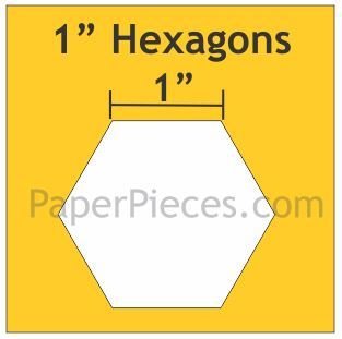 Hexagon 600 stk 1 inch