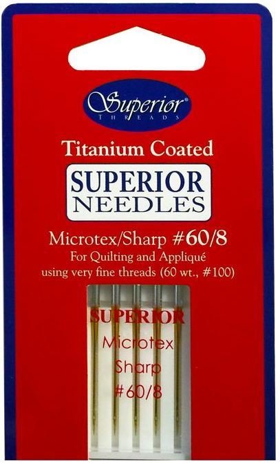 Superior Titanium Belagt Symaskin nåler 60/8