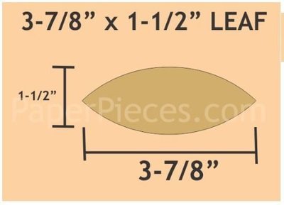 Leaf 180 stk 3-7/8x 1-1/2&quot;