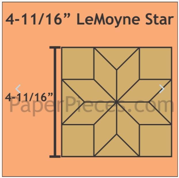 LeMoyne Star 4 11/16" 6 blokker