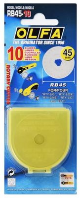 Olfa 45 mm skjæreblad/knivblader/skjærehjul