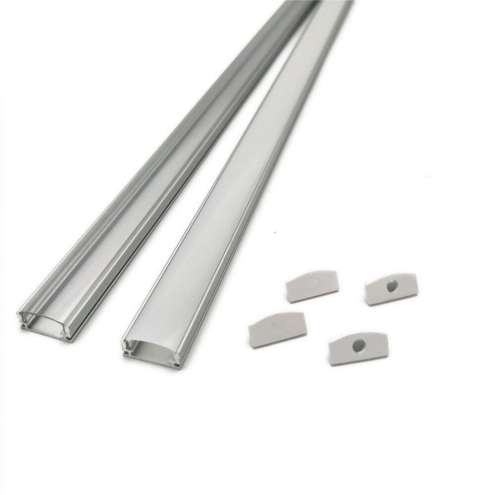 Алюминиевый профиль для светодиодной ленты (матовый) 500x17.5x7, лента 12м