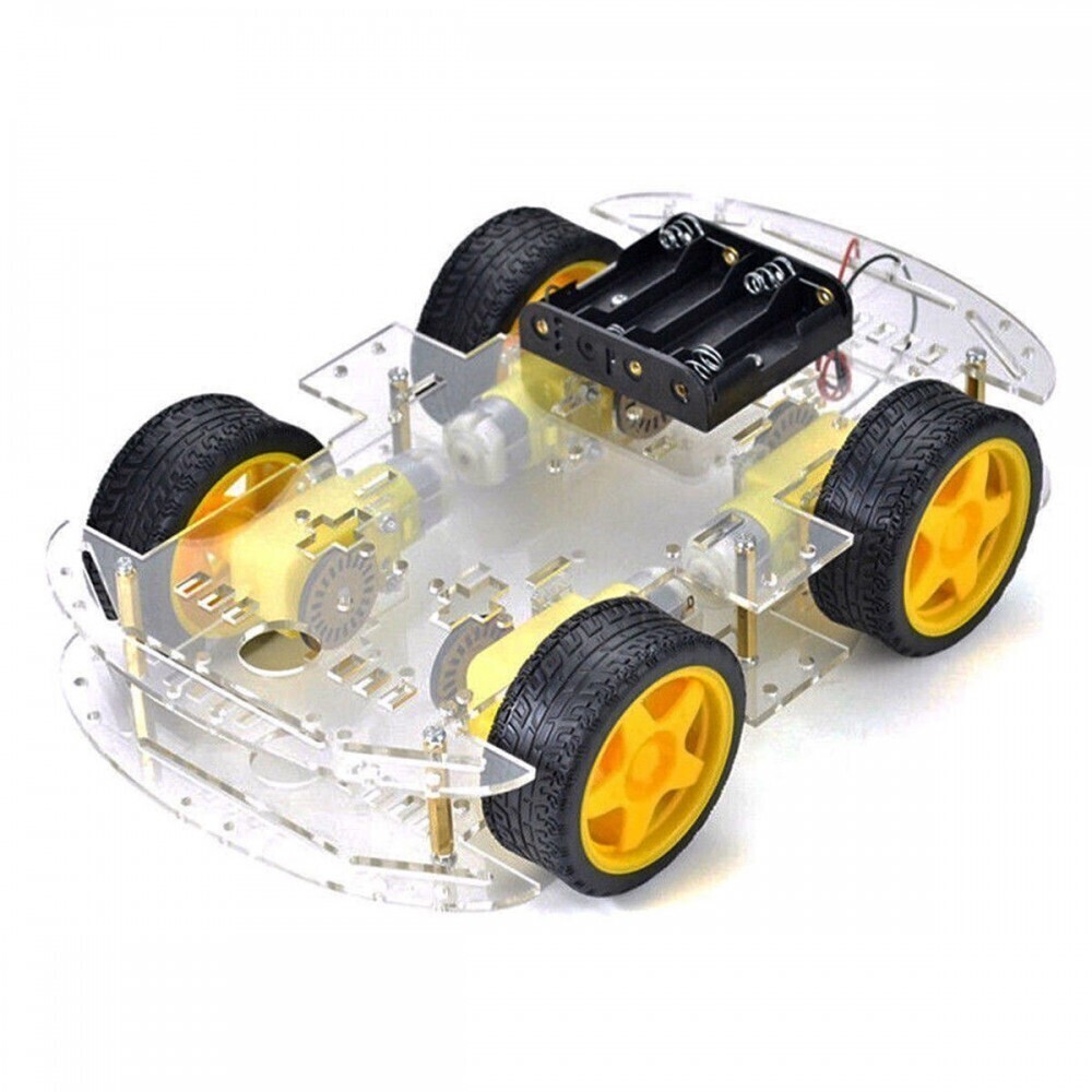 Автомобильный комплект 4WD с батарейным блоком электронный комплект «сделай сам» для Arduino