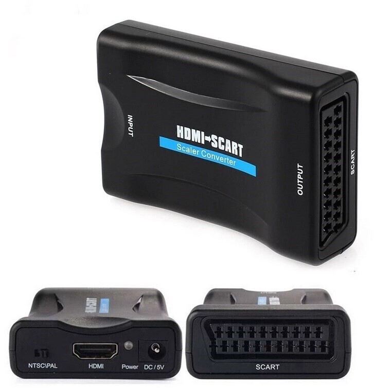 Адаптер HDMI к SCART + блок питания