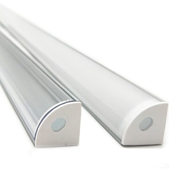Алюминиевый профиль угловой для светодиодной ленты (матовый) 500x16x16, лента 10мм