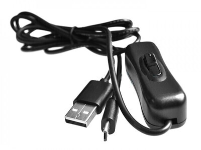 Кабель USB- Micro USB с выключателем для Raspberry Pi, телефон