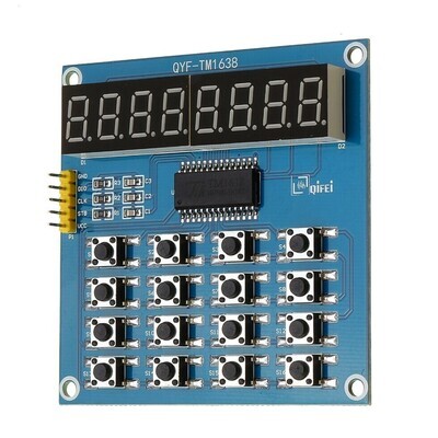 Модуль TM1638 цифровой светодиодный дисплей 8-бит для Arduino