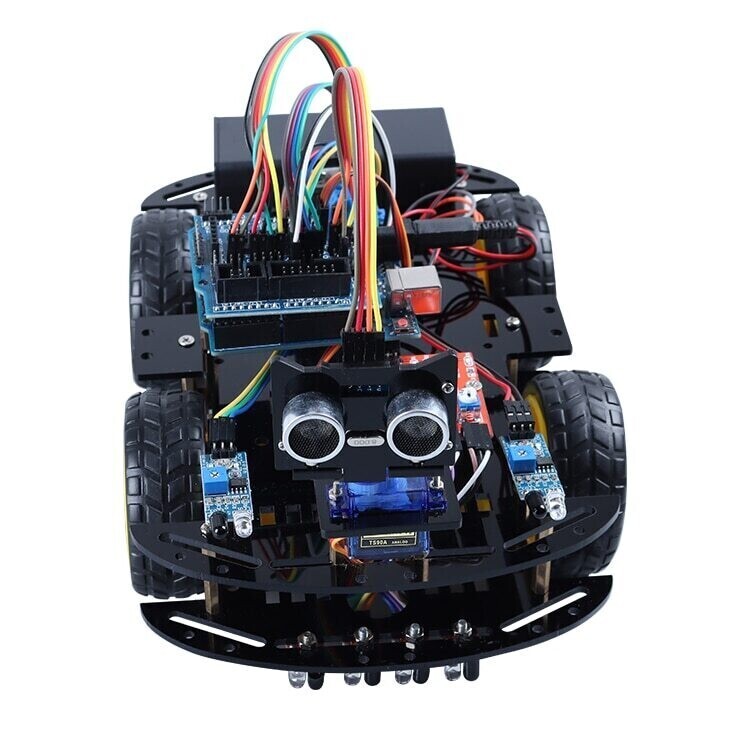Комплект умного автомобиля Arduino на инфракрасных и ультразвуковом датчике