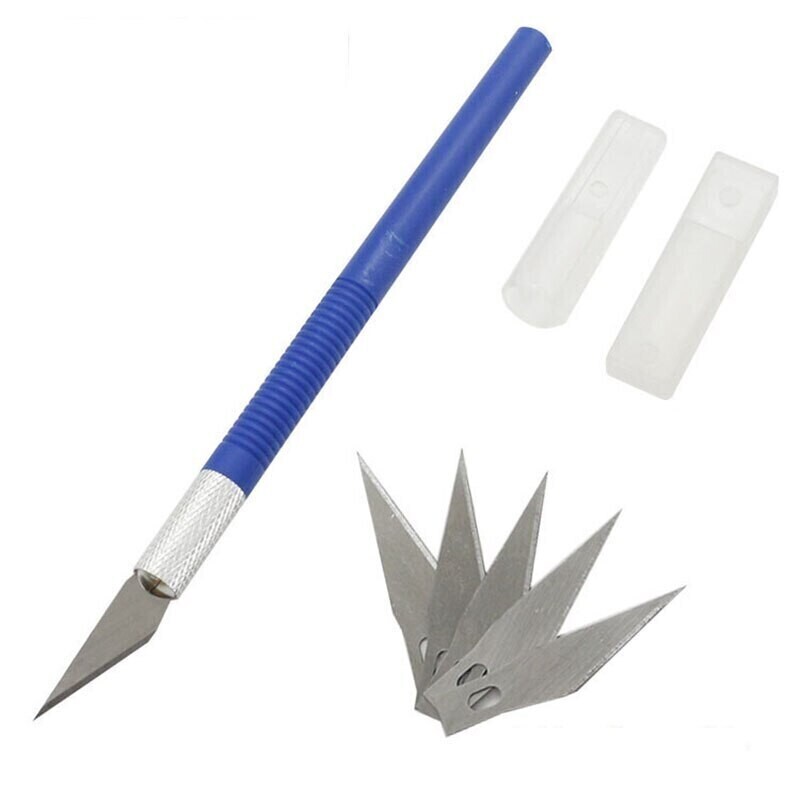Металлический нож скальпель набор + 5 шт лезвия
