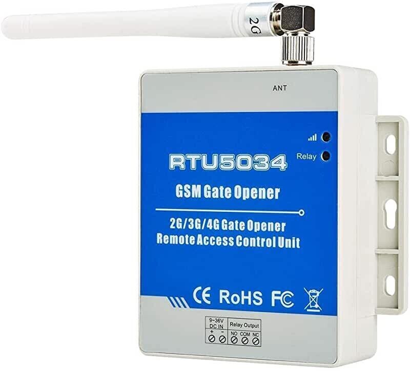 GSM реле RTU-5034, контроллер управления замком, шлагбаумом