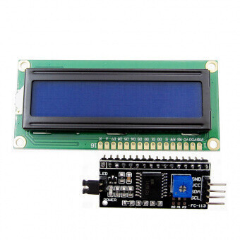 LCD1602 синий/зелёный экран +IIC/I2C/TWI/SP Serial Interface Board Module Port