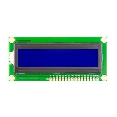 LCD1602 синий, зелёный экран
