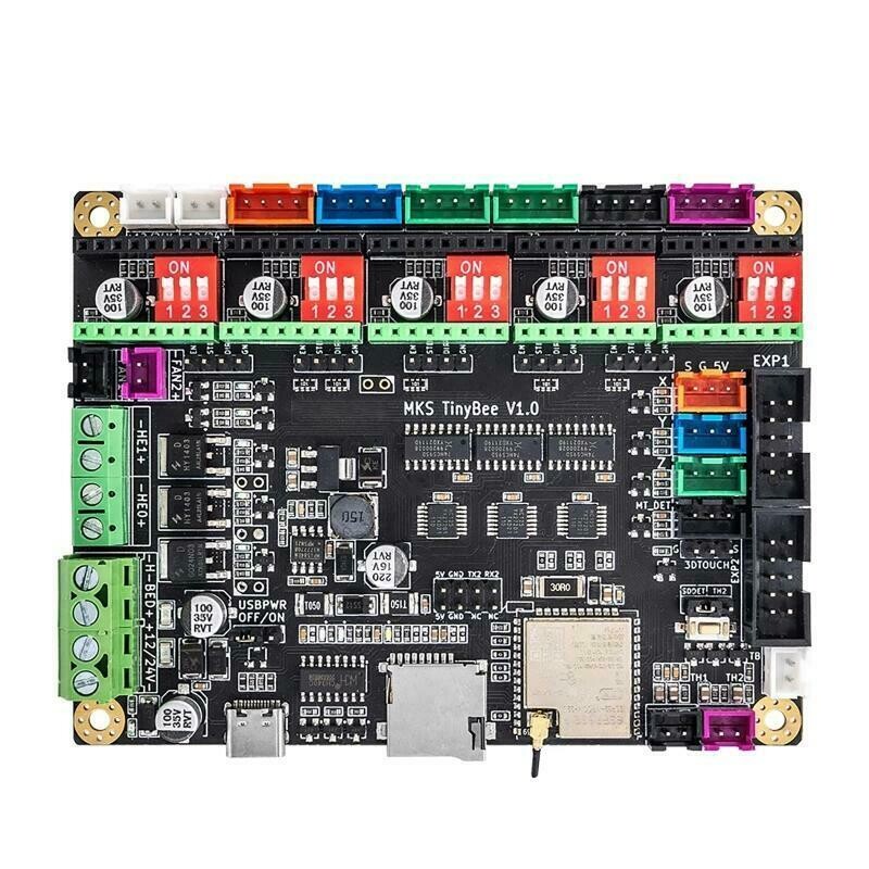 Материнская плата Makerbase MKS TinyBee 32-битная плата управления 3D-принтером ESP32 MCU Wi-Fi