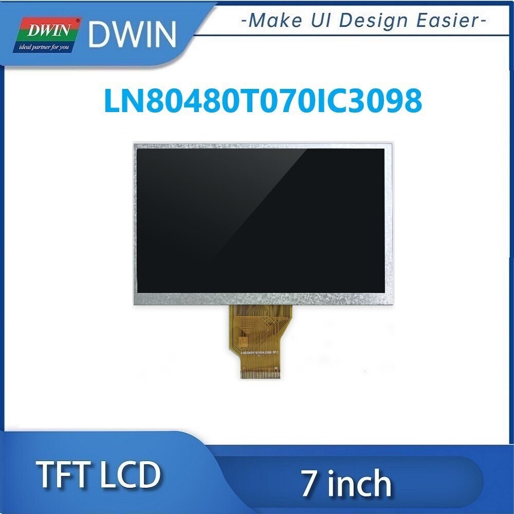 DWIN 7-дюймовый 800x480 RGB интерфейс TN TFT ЖК-дисплей резистивный сенсорный LN80480T070IC3098_TR