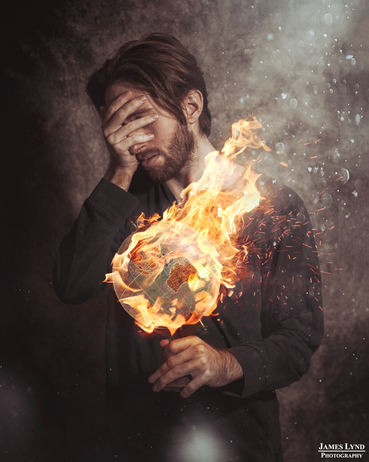 Burning Earth Print