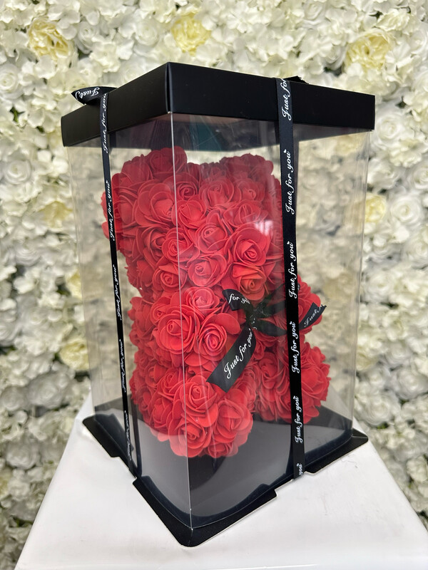 SMALL RED ROSE BEAR