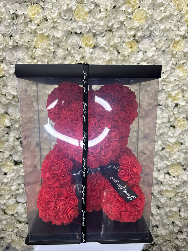 LARGE RED ROSE BEAR