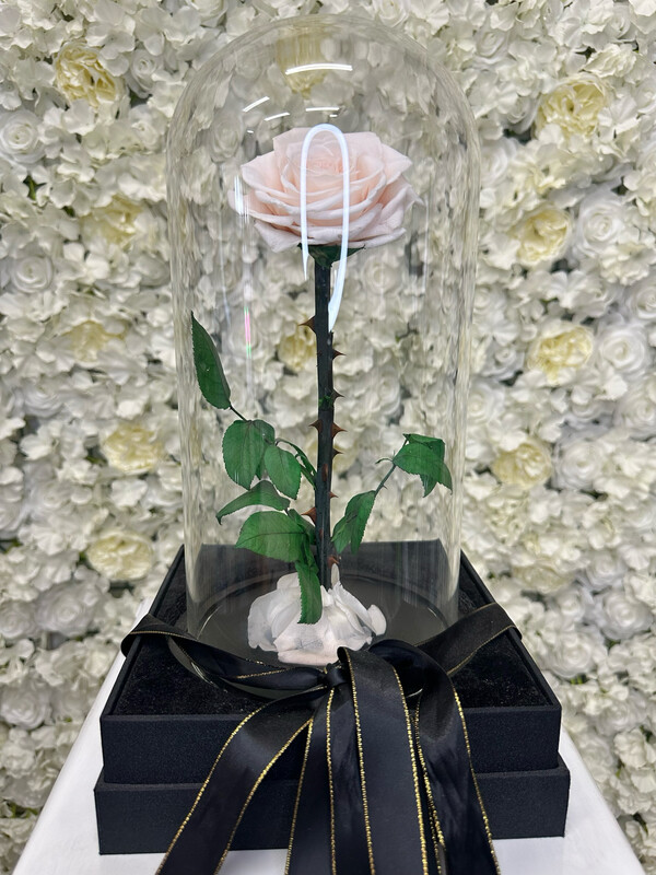 LARGE PINK EVERLASTING ROSE