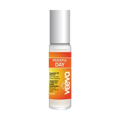 Essential Oil Roll-On, enhanced with flower essences - Peaceful DAY 9.5 ml