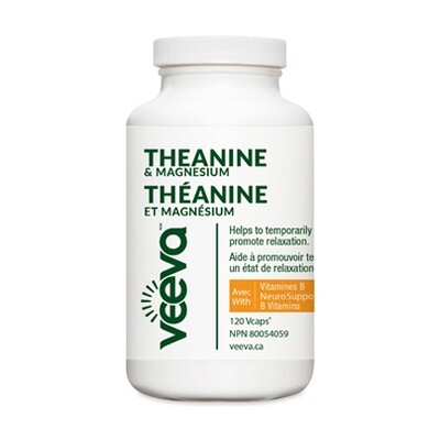 NEW Theanine & Magnesium with NeuroSupport B Vitamins 120 Vcaps