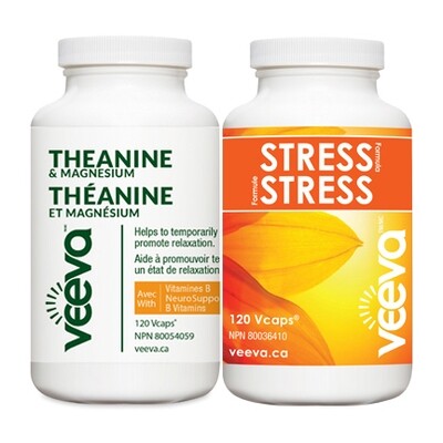 BEST VALUE | Stress Formula 120s and Theanine &amp; Magnesium 120s DUO PACK
