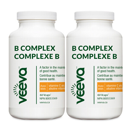 B Complex with Alkaline C 60 Vcaps DUO PACK