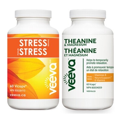 Triple Action Stress Kit | Stress Formula 60s and Theanine &amp; Magnesium 60s DUO PACK