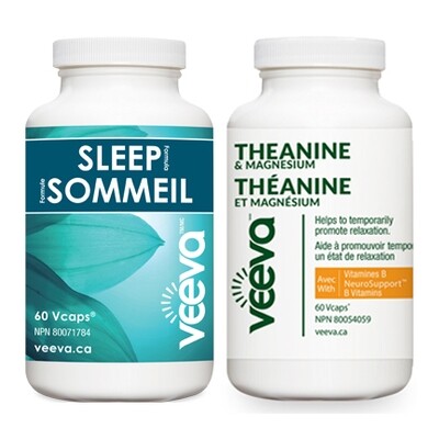 FOCUS and SLEEP AM/PM Kit | Theanine 60s and Sleep Formula 60s FOCUS and SLEEP AM/PM Kit | Theanine 60s and Sleep Formula 60s