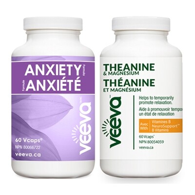 NEW! Triple Action Anxiety Kit | Anxiety Formula 60s and Theanine & Magnesium 60s DUO PACK