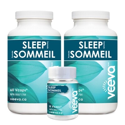 NEW! Sleep Formula 60 Vcaps X 2 with BONUS 8 Vcaps and TWO vitamin boxes.