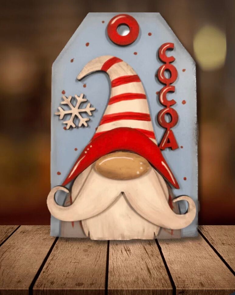 Dixie Belle Workshop, Gnome Cocoa Christmas Tag! Saturday December 2, 2023 (1-3pm) Workshop held inside Painted Tree Memphis