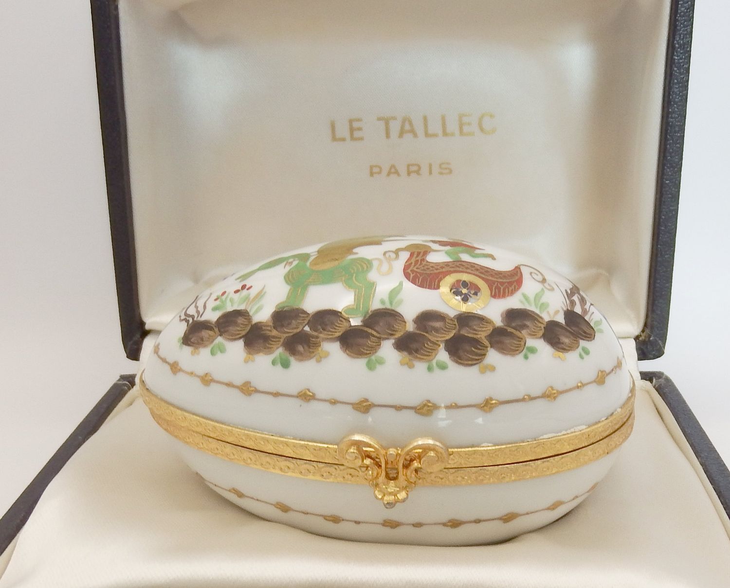Le Tallec Cirque Chinois Egg Trinket Box