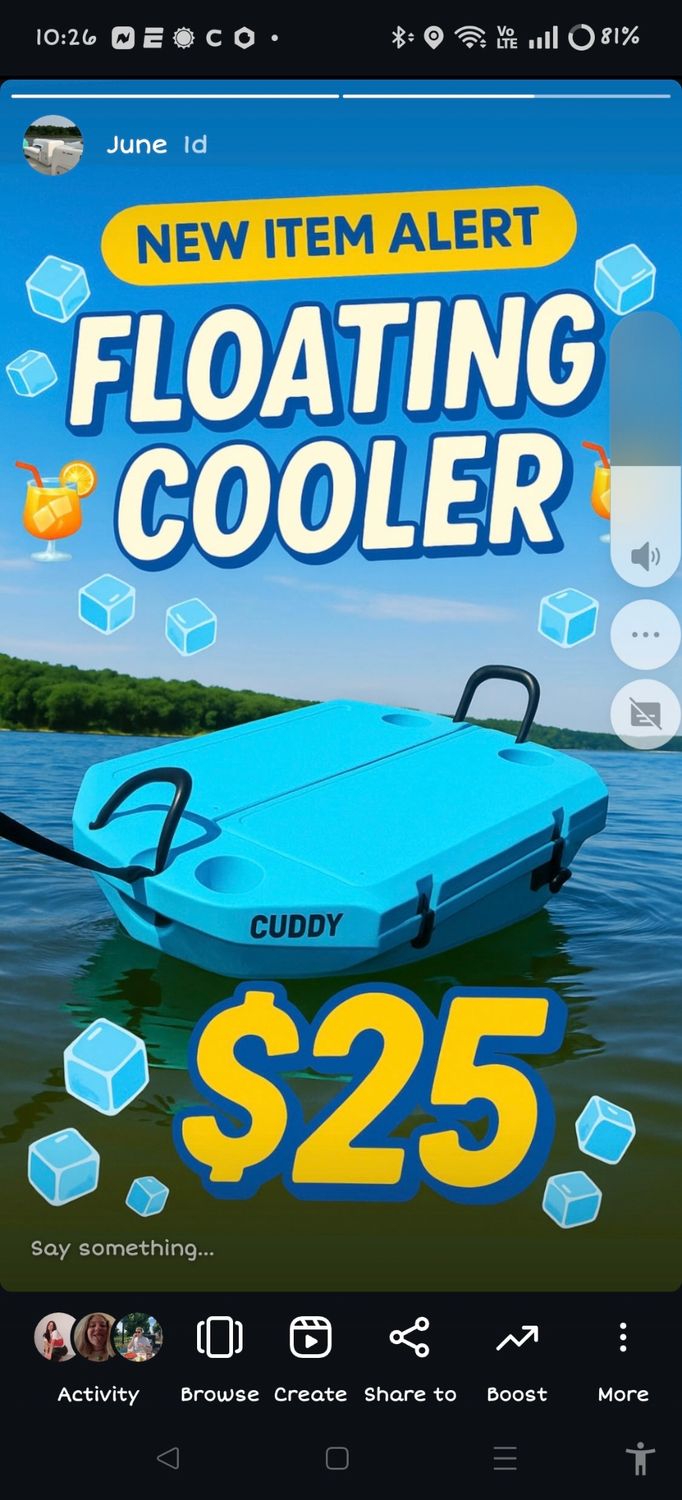floating cooler