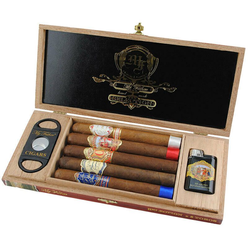 MY FATHER TORO SELLECTION SAMPLER WITH CUTTER AND LIGHTER, Attribute: SAMP, Size: GIFT