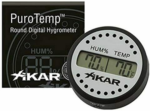 XIKAR PURO TEMP ROUND DIGITAL HYGROMETER, Attribute: 832, Size: XI