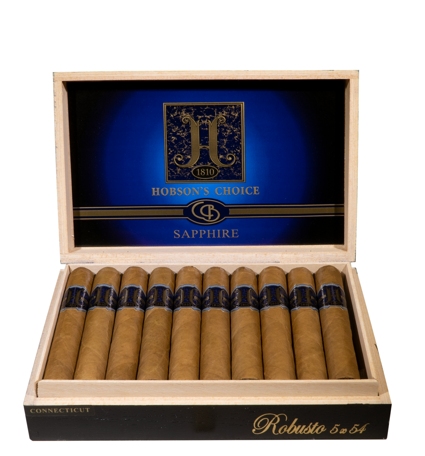HOBSON'S CHOICE SAPPHIRE ROBUSTO CONNECTICUT BOX