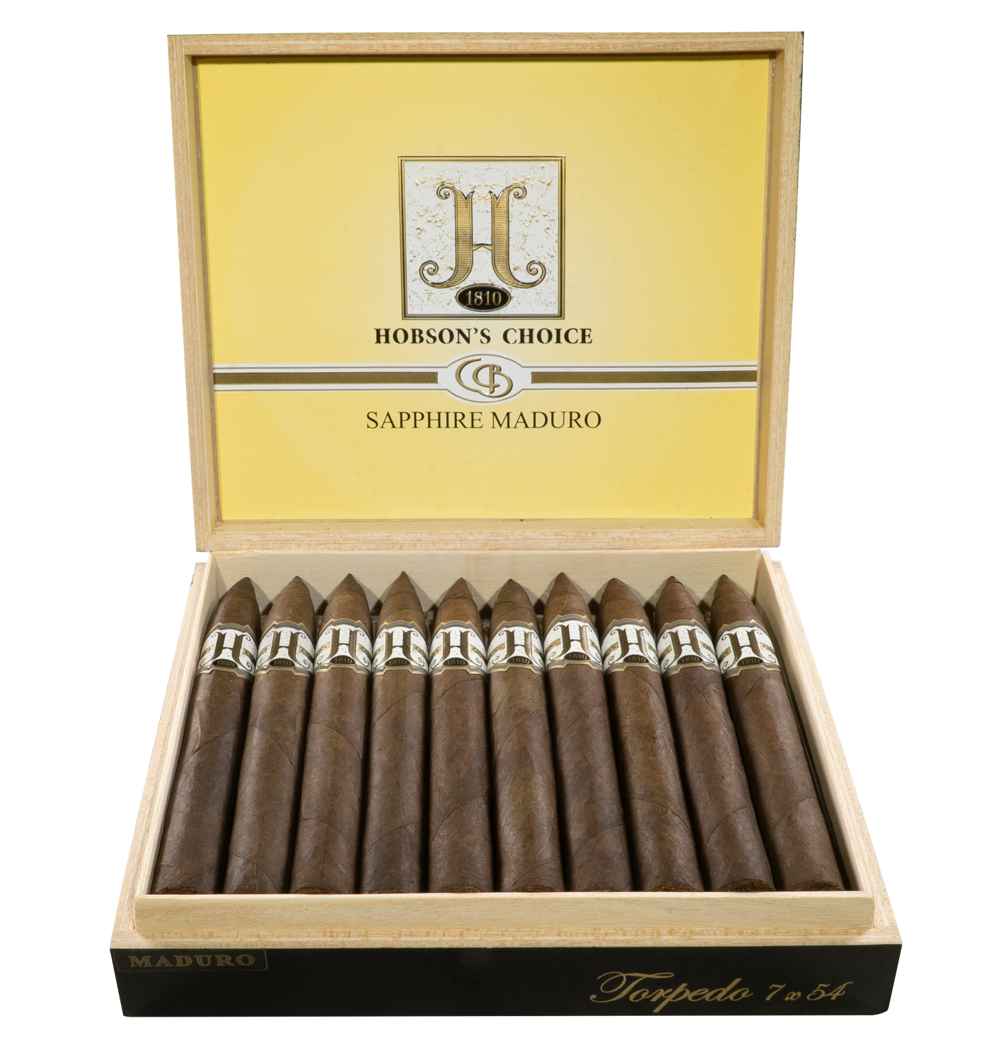 HOBSON'S CHOICE SAPPHIRE TORPEDO MADURO BOX