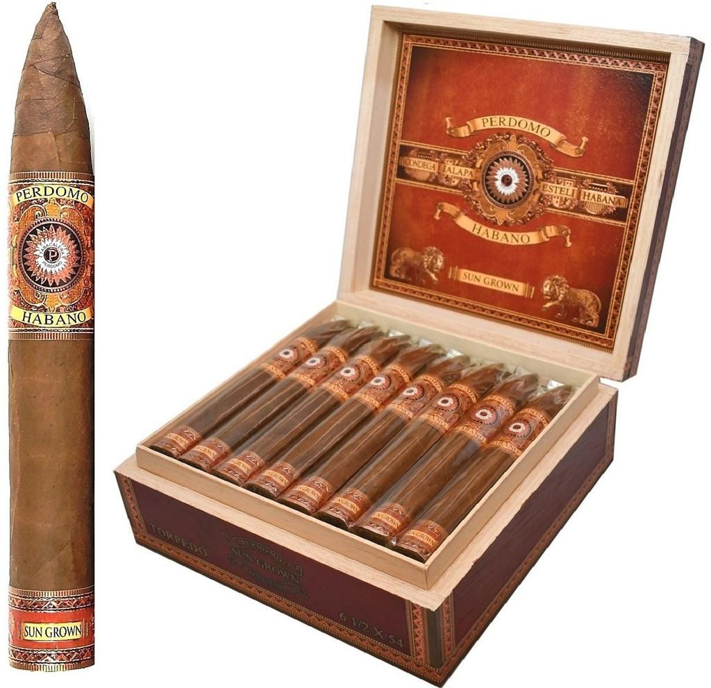 PERDOMO HABANO SUNGROWN TORPEDO BOX